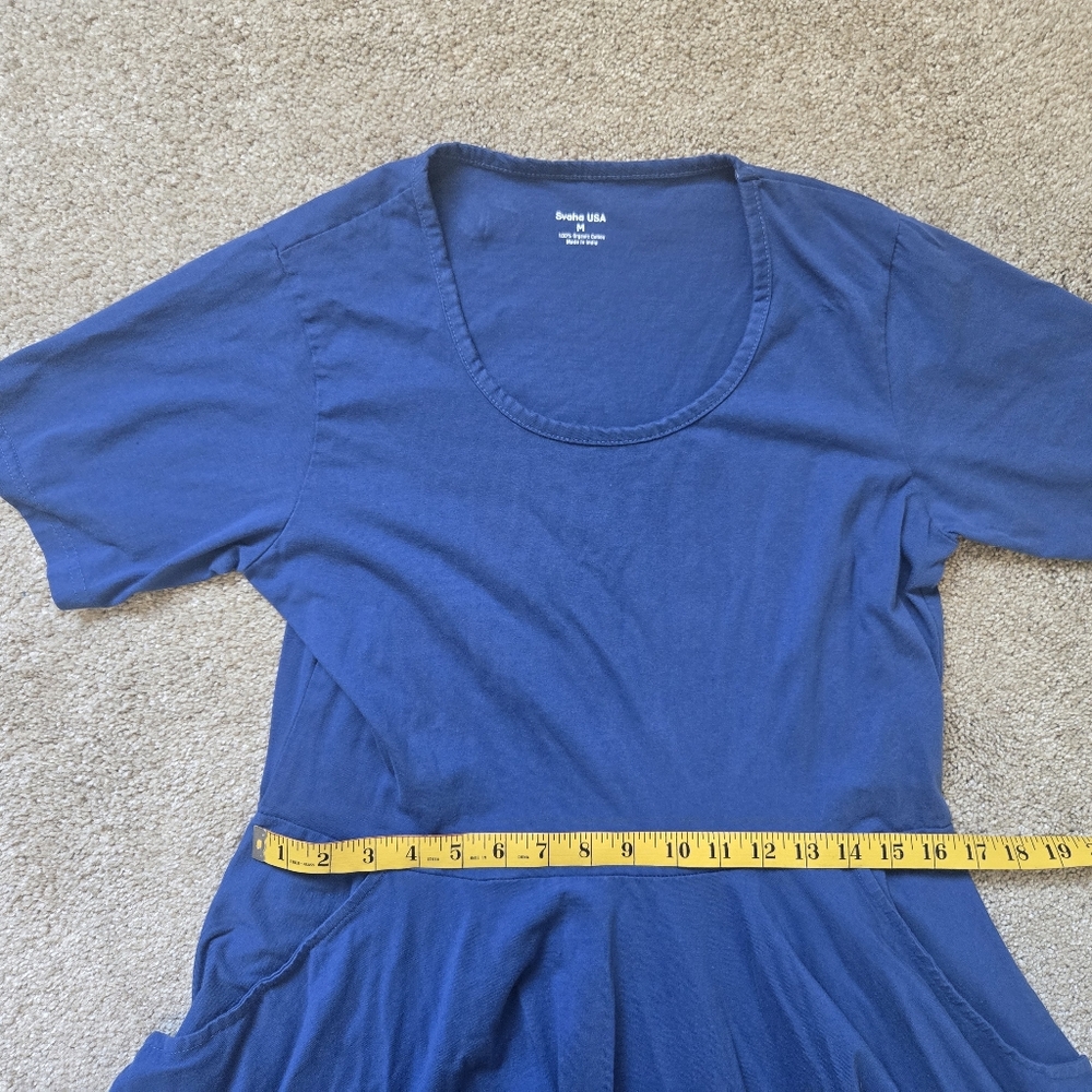 Svaha Navy Blue Twirl Dress Size M - Picture 9 of 10